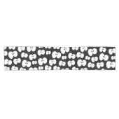 Chemin De Table Court Joli noir et blanc Éffrayant yeux Halloween (Horizontal)