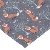 Chemin De Table Court Joli renard d'hiver (Coin)