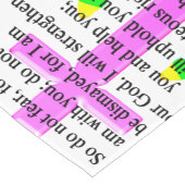 CHEMIN DE TABLE COURT JOLIE SCRIPTURE ISAIAH 41:10 CONCEPTION (Coin)
