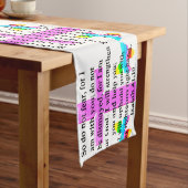 CHEMIN DE TABLE COURT JOLIE SCRIPTURE ISAIAH 41:10 CONCEPTION (In Situ)