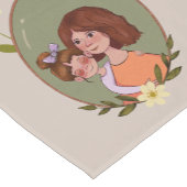 Chemin De Table Court Jote Mère & Enfant Illustration Runner Table (Coin)