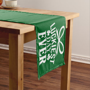 Chemin De Table Court Jour le plus chanceux jamais St Patricks Day Irlan