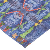 Chemin De Table Court Joyeuses vacances Classique Noël Icônes Aquarelle (Coin)