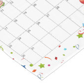 Chemin De Table Court Joyeux anniversaire Janvier 2022 Calendrier (Coin)