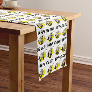Chemin De Table Court Joyeux Bumblebee Jaune Bumble Abee Jaune Anniversa