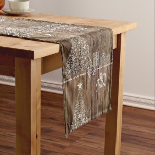 Chemin De Table Court Joyeux coureur de table de Noël russe