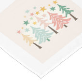 Chemin De Table Court Joyeux coureurs de table de Noël (Coin)