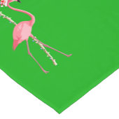 Chemin De Table Court Joyeux Flamant rose de Noël (Coin)