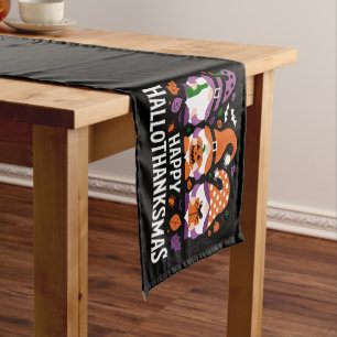 Chemin De Table Court Joyeux Hallothanksmas Amoureux des Gnomes Joyeux N