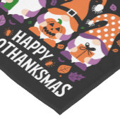 Chemin De Table Court Joyeux Hallothanksmas Gnomes Lover Joyeux Noël (Coin)