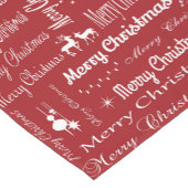 Chemin De Table Court Joyeux Noël (Coin)