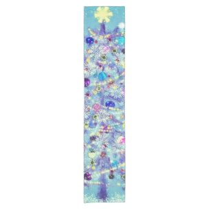 Chemin De Table Court Joyeux Noël Festif Arbre de Noël - Cadeau