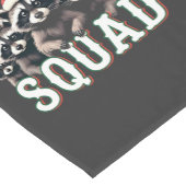 Chemin De Table Court Joyeux Noël Raccoon Santa Hat Amateurs (Coin)