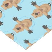 Chemin De Table Court Joyeux sauter quokka dessin animé (Coin)