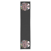 Chemin De Table Court Joyeux Sayings de Pâques Oeuf Bunny (Devant)