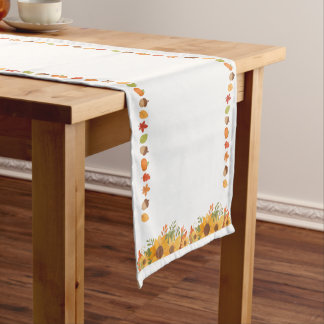 Chemin De Table Court Joyeux Thanksgiving avec Tournesols