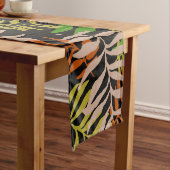 CHEMIN DE TABLE COURT JUNGLE NATURE FEUILLES (In Situ)