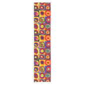 Chemin De Table Court Kandinsky Farbstudie Quadrates Cercles Art (Devant)