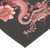 Chemin De Table Court Kotobuki (寿) Dragons roses (Coin)