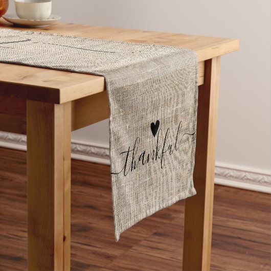 Chemin De Table Court La ferme Russe Burlap Thanksgiving (In Situ)