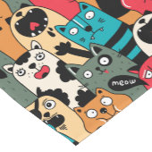 Chemin De Table Court La foule de chats (Coin)