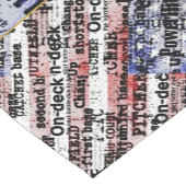 Chemin De Table Court La gloire du baseball | Mots du drapeau américain (Coin)