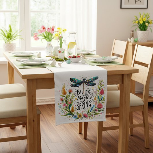 Chemin De Table Court La magie du printemps fleuri