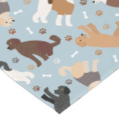 Chemin De Table Court Labradoodle / Os et pattes Goldendoodle (Coin)
