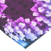 Chemin De Table Court Lacecap Hydrangea Noir Blanc teint Abstrait (Coin)