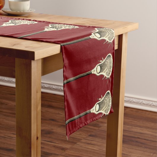 Chemin De Table Court Lacrosse Sports Event Short Table Runner (In Situ)