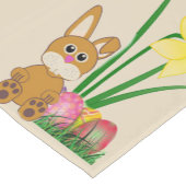 Chemin De Table Court Lapin de Pâques et Daffodils Coureur de table de v (Coin)