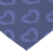 Chemin De Table Court Lapis Lazuli coeur 9e anniversaire bleu (Coin)