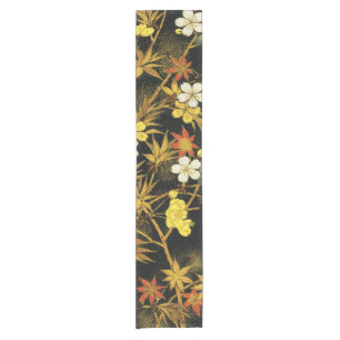 Chemin De Table Court L'automne japonais laisse l'art classique antique