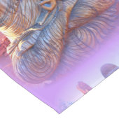 Chemin De Table Court lavande aura buddhas (Coin)
