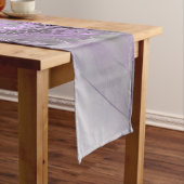 Chemin De Table Court Lavande Fleur Dream Moderne Abstrait Fractal Art (In Situ)