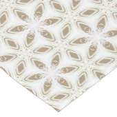 Chemin De Table Court LavishingOn Winter Snowflake Gold Sur Blanc (Coin)