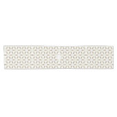 Chemin De Table Court LavishingOn Winter Snowflake Gold Sur Blanc (Horizontal)