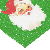 Chemin De Table Court Le Père Noël sur Festive Glittering Green Confetti (Coin)