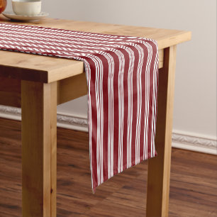 Chemin De Table Court Le sucre de canne barre le rouge blanc