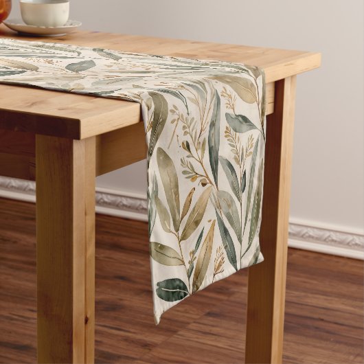 Chemin De Table Court Leaves (In Situ)