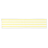 Chemin De Table Court lemon yellow & white strips (Horizontal)