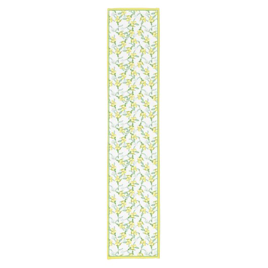 Chemin De Table Court Lemons pattern short table runner (Devant)
