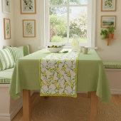 Chemin De Table Court Lemons pattern  short table runner