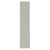 Chemin De Table Court Léopard tacheté gris olive (Devant)