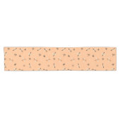 Chemin De Table Court L'ère atomique éclate orange (Horizontal)