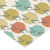 Chemin De Table Court Les boules du Motif de laine (Coin)