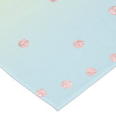 Chemin De Table Court Les confettis roses élégants de parties (Coin)