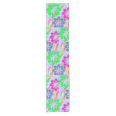 Chemin De Table Court Les fleurs du printemps pastel (Devant)