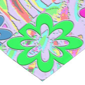 Chemin De Table Court Les fleurs du printemps pastel (Coin)