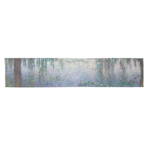 Chemin De Table Court Les nymphes - Matin avec saules, Monet